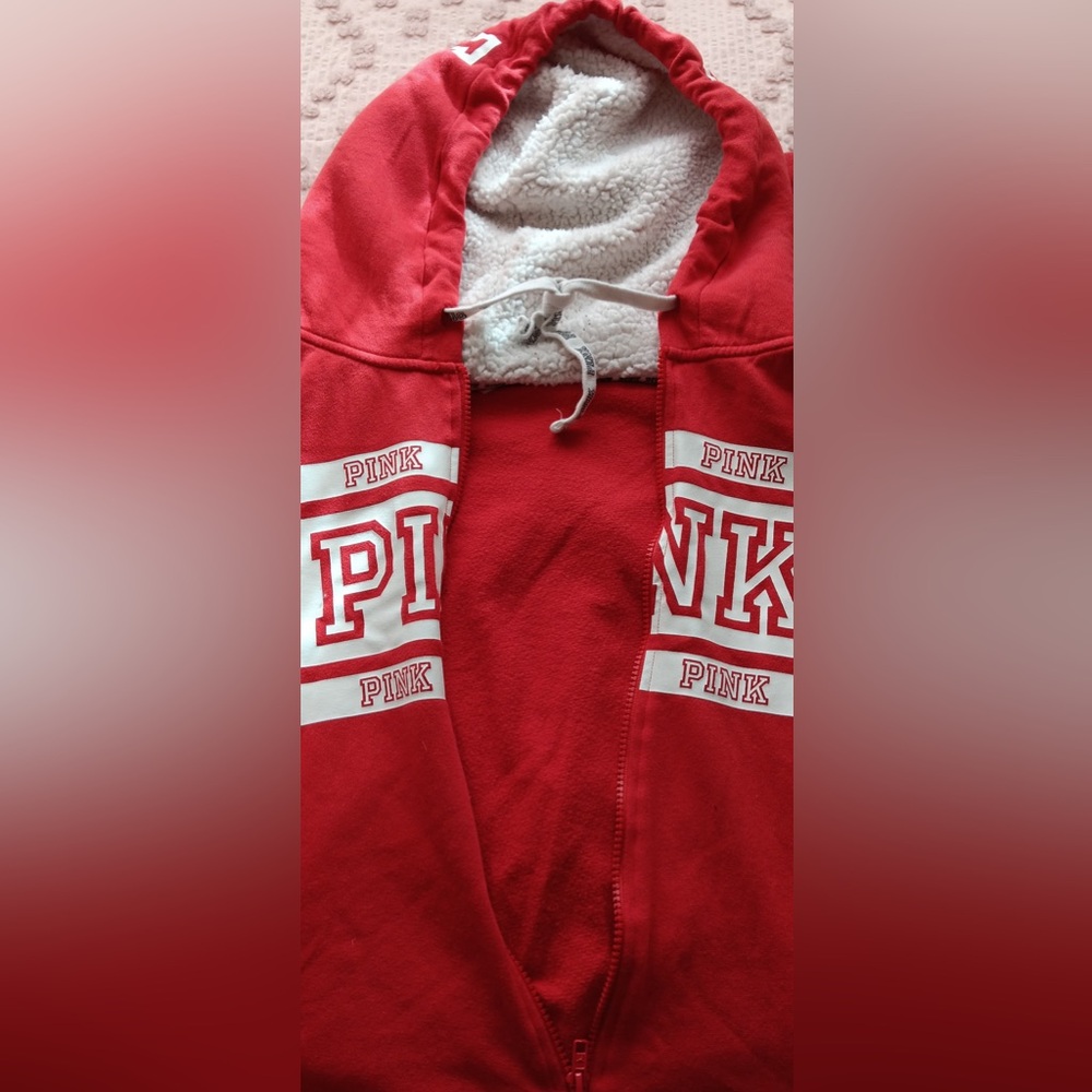 VS PINK ONESIE PAJAMA WITH HOOD - Picture 7 of 11